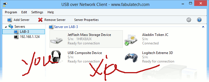 USB共享、虚拟USB共享软件：usb over network V5111版